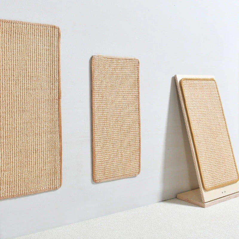 Premium cat scratching mat made with durable sisal fibres, available in multiple sizes to protect furniture from scratches