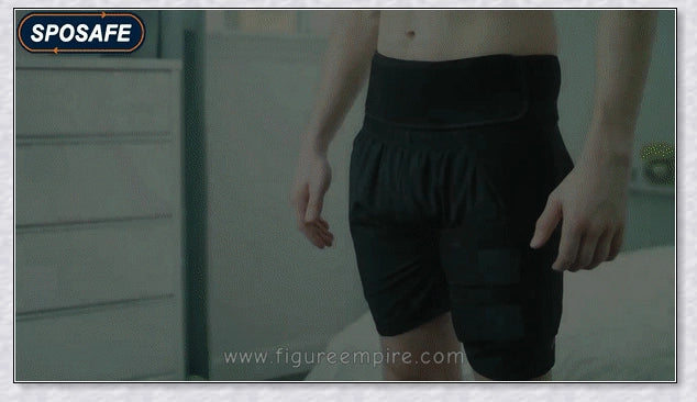 Premium adjustable hip stabiliser and groin brace with breathable mesh lining for pain relief and improved mobility