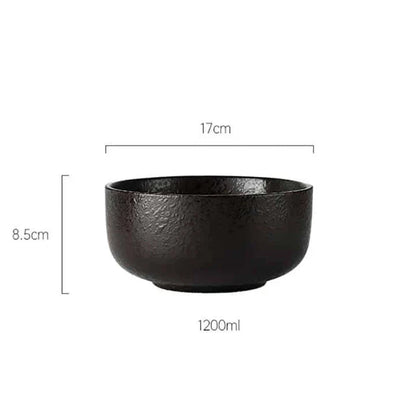 Premium Japanese-style ceramic ramen bowl with matching spoon, designed for an authentic ramen dining experience