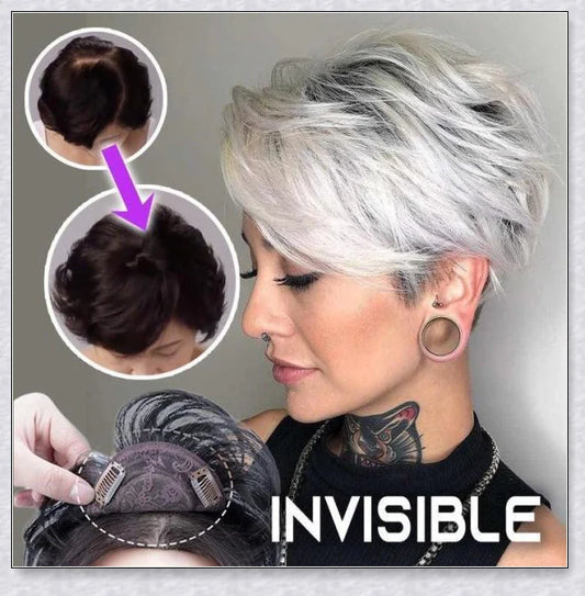 Volumising Hair Topper Clip for Women - Instantly Add Volume and Coverage to Your Hair