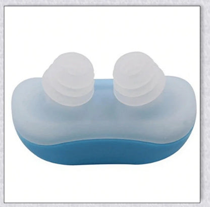 Maskless, cordless anti-snoring device for sleep apnea relief, featuring innovative air filtration system and compact, discreet design