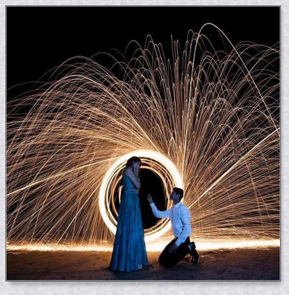 Spectacular Steel Wool Photography Kit with steel wool, whisk, and flexible wire for creating captivating light painting photography