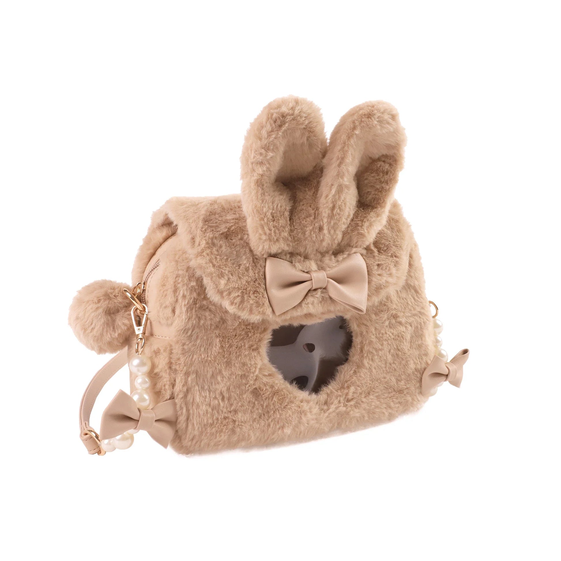Elegant PU leather messenger handbag with delicate pearl accent, available in a range of sophisticated colours