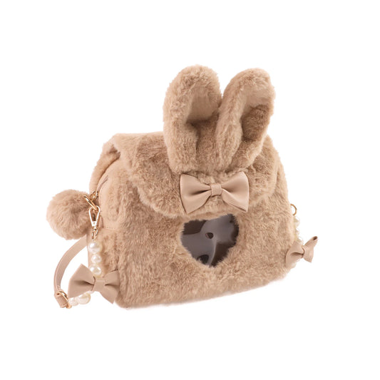 Elegant PU leather messenger handbag with delicate pearl accent, available in a range of sophisticated colours