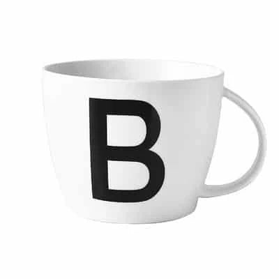 Premium personalised ceramic mug with initial design, offering a stylish and functional solution for daily beverages