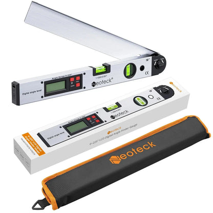 LCD Digital Protractor Spirit Level for precise angle measurement in carpentry, woodworking, and DIY projects
