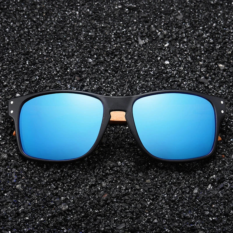 Handcrafted beechwood polarized pilot sunglasses with advanced lens features for superior comfort and eye protection
