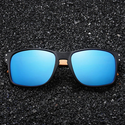 Handcrafted beechwood polarized pilot sunglasses with advanced lens features for superior comfort and eye protection