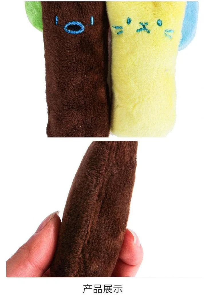 Soft, cuddly catnip-filled plush toy in a grey cotton colour, designed to captivate and entertain your feline friend.