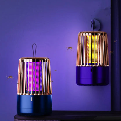 Outdoor Dual Use Portable Mosquito Repellent Device in Gray, Purple, and Blue Colours with Premium Polypropylene Construction and Multi-gear Adjustment for Customisable Mosquito Protection