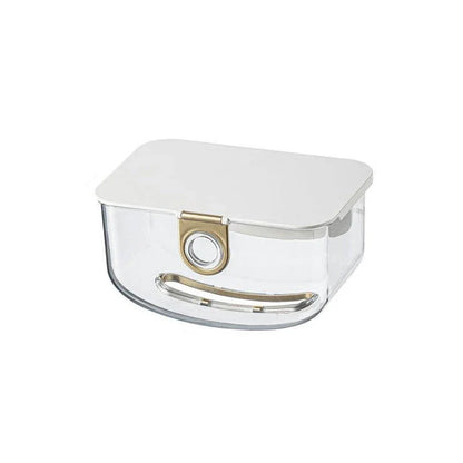 Modern grey wall-mounted tissue box and storage dispenser for bathroom and kitchen