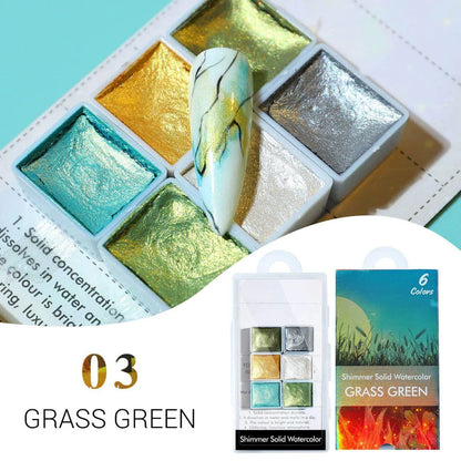 Sparkling iridescent, holographic, and chameleon nail art powder in various vibrant colours