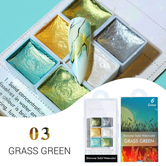 Sparkling iridescent, holographic, and chameleon nail art powder in various vibrant colours