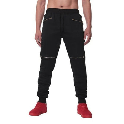Stylish sports trousers with double pockets and zipper accents for an active lifestyle