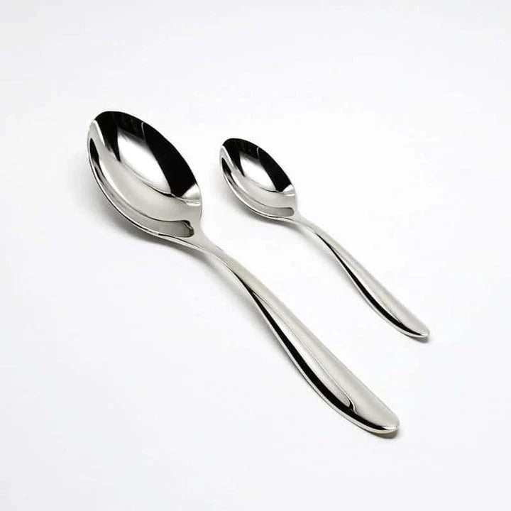 Premium Classic 24-Piece Tableware Set in Stainless Steel with Elegant Design and Exceptional Durability