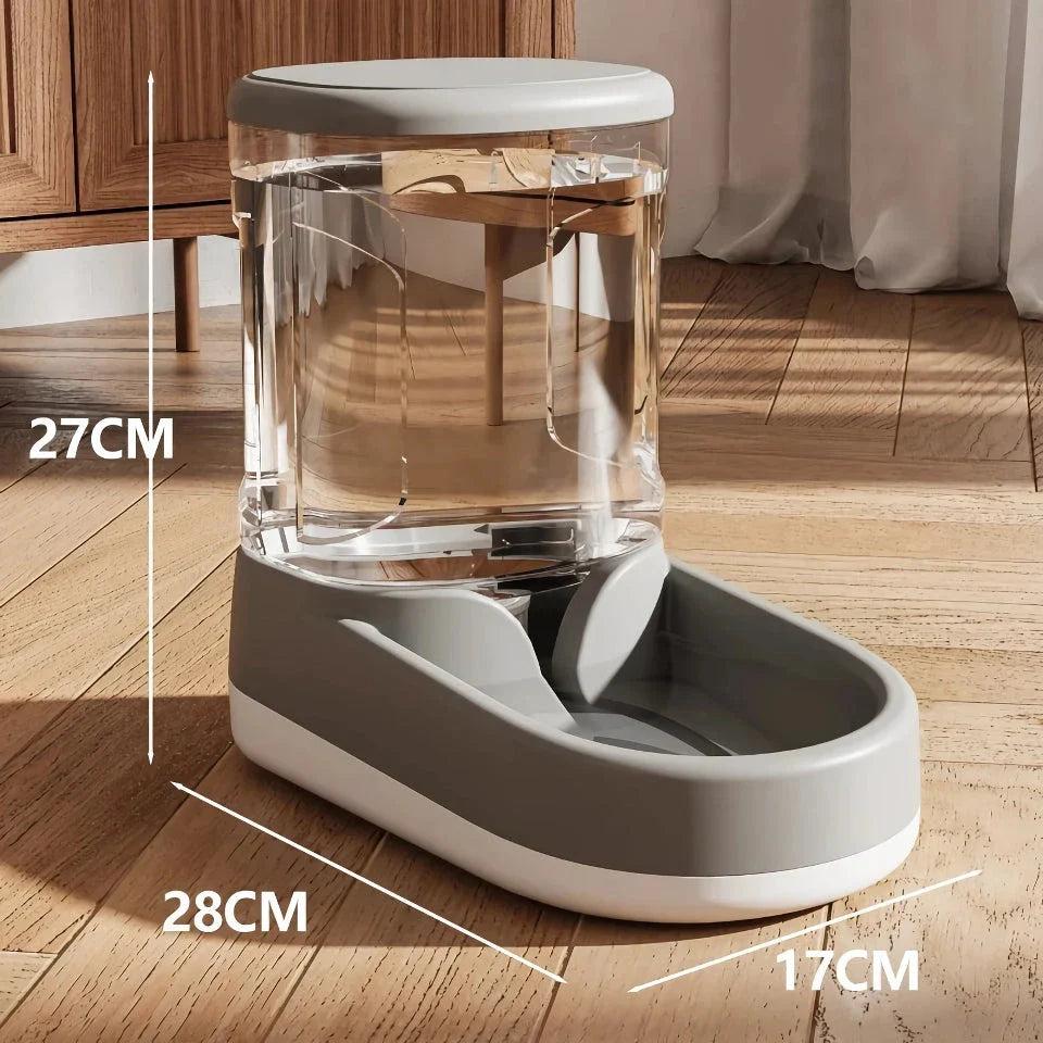 Large 3.8L Capacity Automatic Pet Food Dispenser for Dogs and Cats in Blue