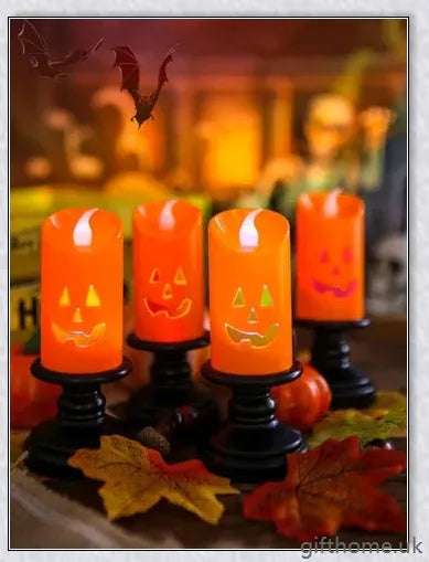 Enchanting Electric Pumpkin Lights in various colours for Halloween decorations