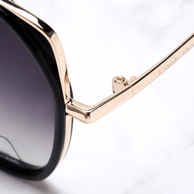 Stylish Polarized Butterfly Sunglasses for Women with Lightweight Alloy Frame and Resin Lenses