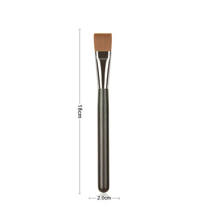 Professional Soft Foundation and Concealer Makeup Brush with Soft Wool Fibre Bristles and Ergonomic Wooden Handle