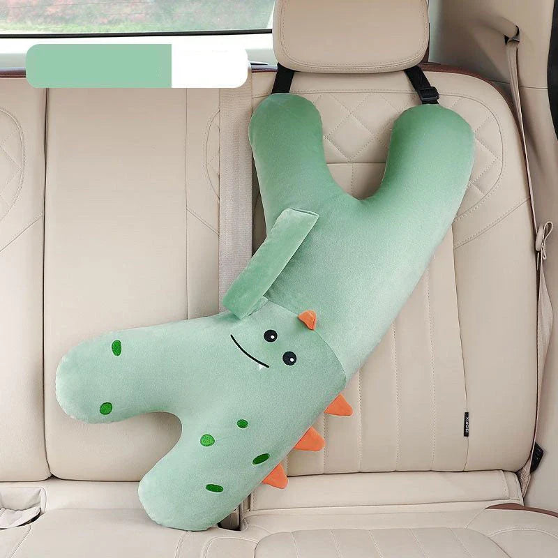 Cosy Y-Shaped Travel Pillow for Kids with Panda Design, Providing Comfort and Support for Long Journeys