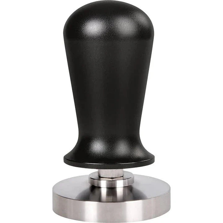 Premium stainless steel coffee tamper with ergonomic design and variety of size options for baristas and coffee enthusiasts