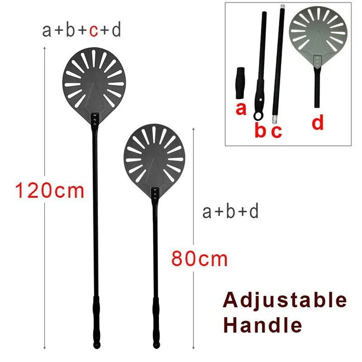Premium Hard Anodized Aluminium Pizza Peel with Ergonomic Handle and Extra-Large Surface Area for Home Baking