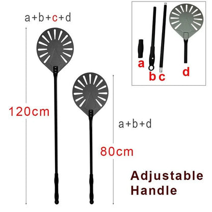 Premium Hard Anodized Aluminium Pizza Peel with Ergonomic Handle and Extra-Large Surface Area for Home Baking