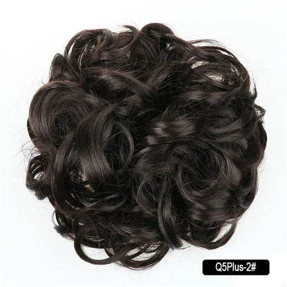 Messy Chignon Donut Hair Bun Pad in Fawn Brown, a versatile hair accessory that provides effortless elegance