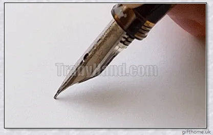 A premium fountain pen with a flexible calligraphy nib, allowing for expressive strokes and elegant writing