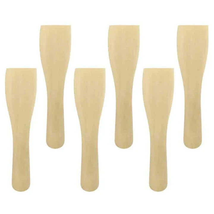 A set of premium heat-resistant wooden cooking spatulas for versatile kitchen use