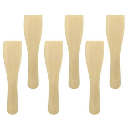 A set of premium heat-resistant wooden cooking spatulas for versatile kitchen use