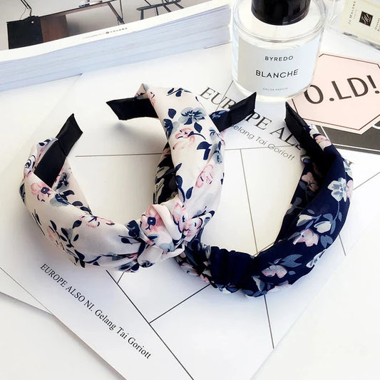 Elegant Wide-Side Fabric Hair Hoop Headband - Premium Quality Hair Accessory