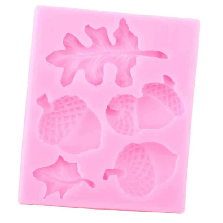Premium silicone Autumn Forest Cake Decorating Mould with intricate seasonal design