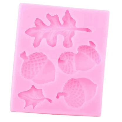 Premium silicone Autumn Forest Cake Decorating Mould with intricate seasonal design