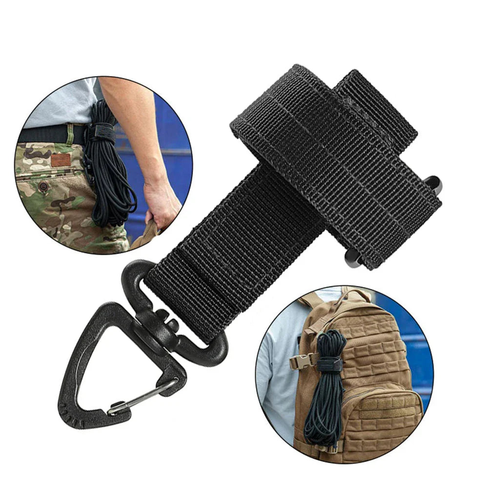 Versatile Nylon Gloves Holder with swivel buckle for hands-free outdoor utility