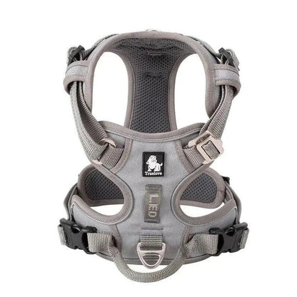 Premium explosion-proof reflective camouflage dog harness with aviation aluminium buckle for enhanced safety and visibility