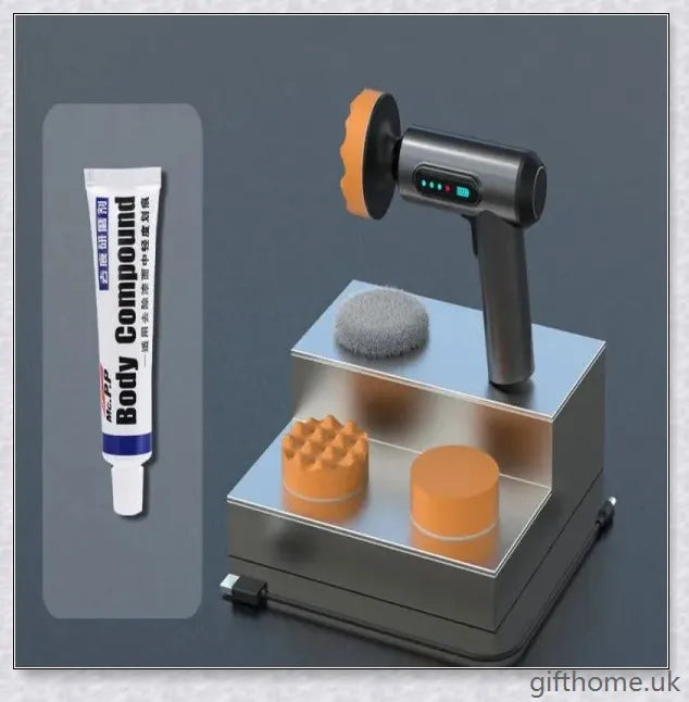 Premium Car Waxing and Polishing Wireless Machine with Powerful 80W Motor and Interchangeable Discs