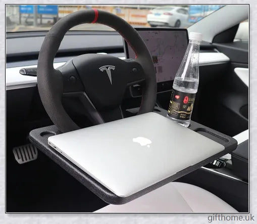 Portable car laptop desk made of high-quality ABS material, designed specifically for Tesla vehicles