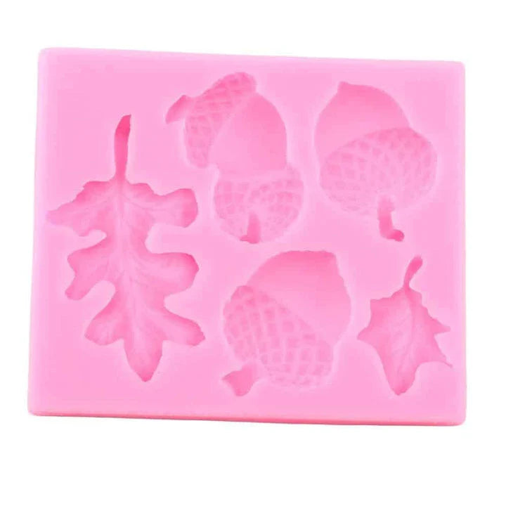 Premium silicone Autumn Forest Cake Decorating Mould with intricate seasonal design
