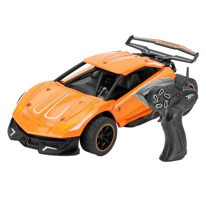 A 1:20 scale remote control car with a durable alloy and plastic body, designed for high-speed off-road adventures.