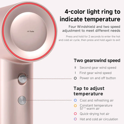 Powerful and lightweight hair dryer with advanced ionic technology for fast, frizz-free drying and salon-quality results