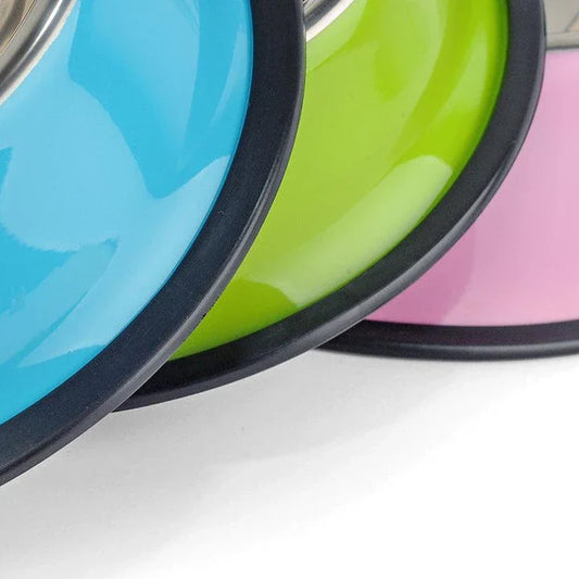 Premium stainless steel pet feeding bowl in sleek, contemporary design for dogs and cats