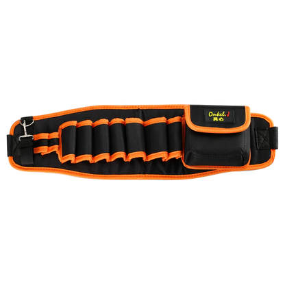 Premium Electrician's Tool Belt Organiser made from durable Oxford cloth with customisable tool slots and adjustable belt for hands-on tradespeople