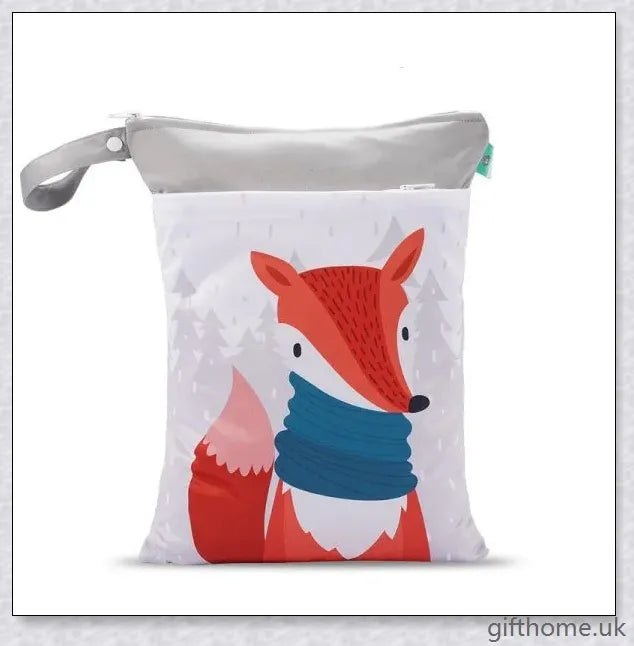 Waterproof nappy bag with multiple pockets and adjustable strap for easy travel with baby