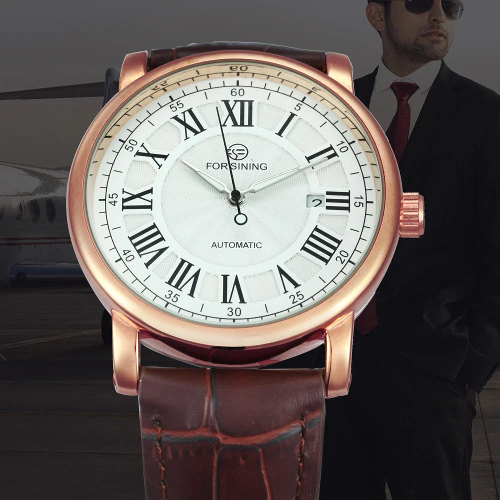 Premium mechanical wristwatch with a sleek, classic British design and durable construction
