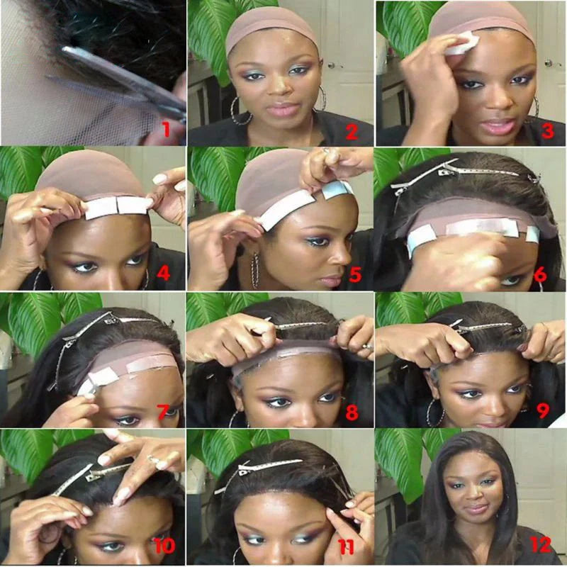 Premium South Korean silk hair extensions in various lengths, providing a natural-looking, long straight hairstyle