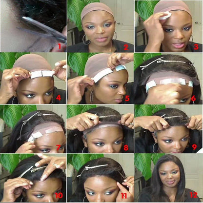 Premium South Korean silk hair extensions in various lengths, providing a natural-looking, long straight hairstyle