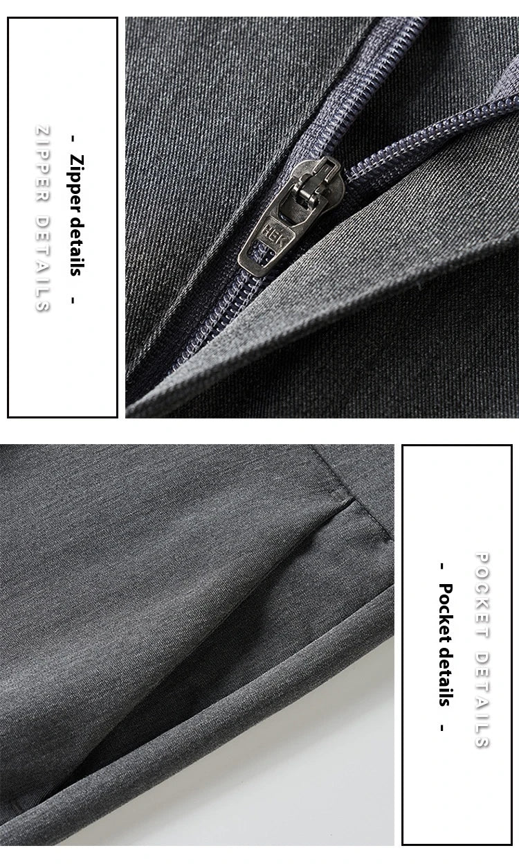 Men's sophisticated stretch trousers with tailored pencil fit, available in a range of classic colours