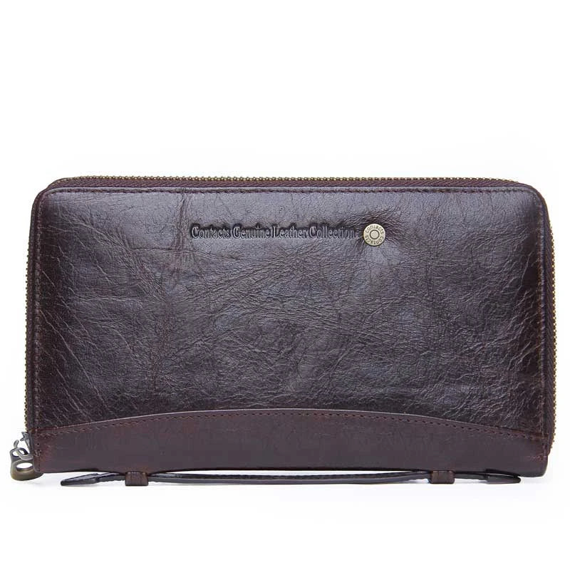 Premium black leather billfold wallet with belt loop detail, showcasing exceptional British craftsmanship and style