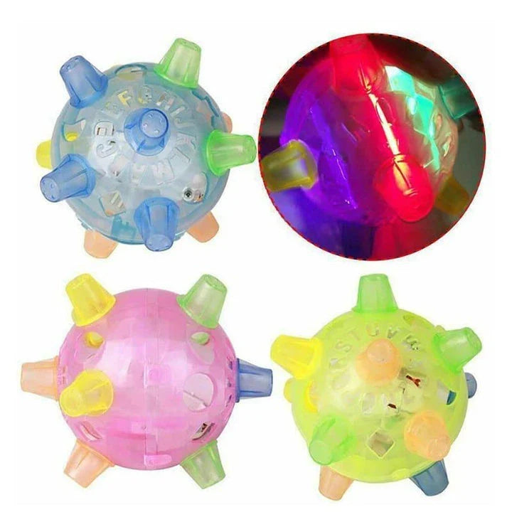 Active Jumping Ball for Dogs with Flashing Lights and Music, Designed to Engage and Entertain Canine Companions